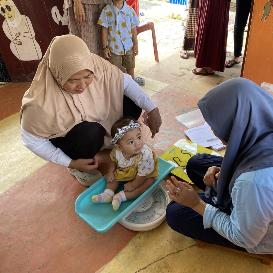 Kegiatan Posyandu Cempaka 1 Penimbangan dan Pengukuran Bayi dan Balita serta Pemeriksaan Lansia